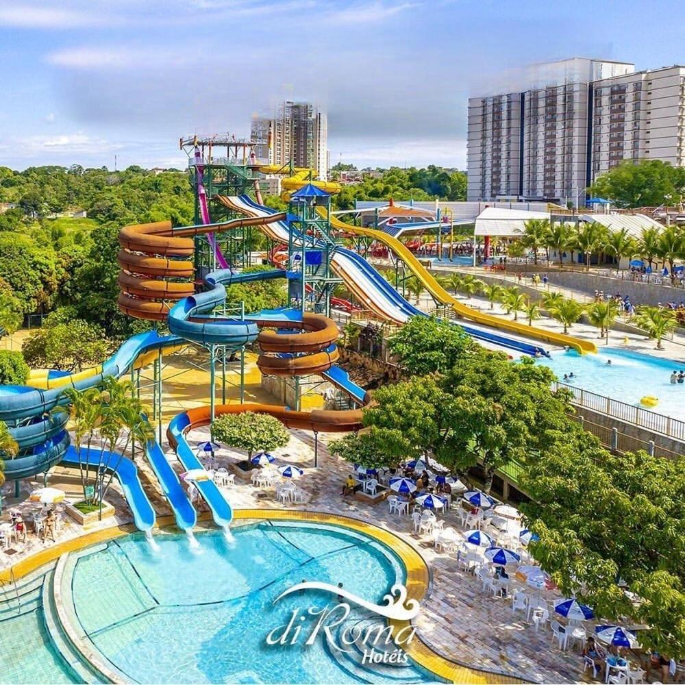 Hotel Spazzio Diroma Cafe Da Manha E Acesso Ao Acqua Park Калдас-Новас Экстерьер фото